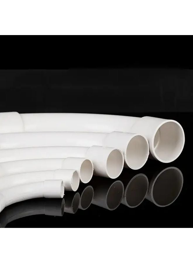 2PCS 3 4 Inch 90 Degree Arc Elbow Heavy Duty PVC Pipe Fittings For Plumbing HVAC - Image 1