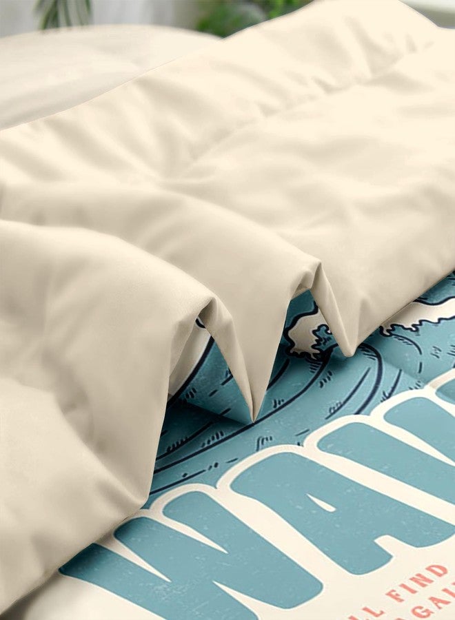Pamnest Comforter Set Queen Size, Summer Beach Surf 7 Pcs Bedding for Kids and Adults, Vintage Board Palm Bed Sheet Sets with Fitted Sheet 2 Pillowcases & 2 Shams for Bedroom Bed Decor - Image 5