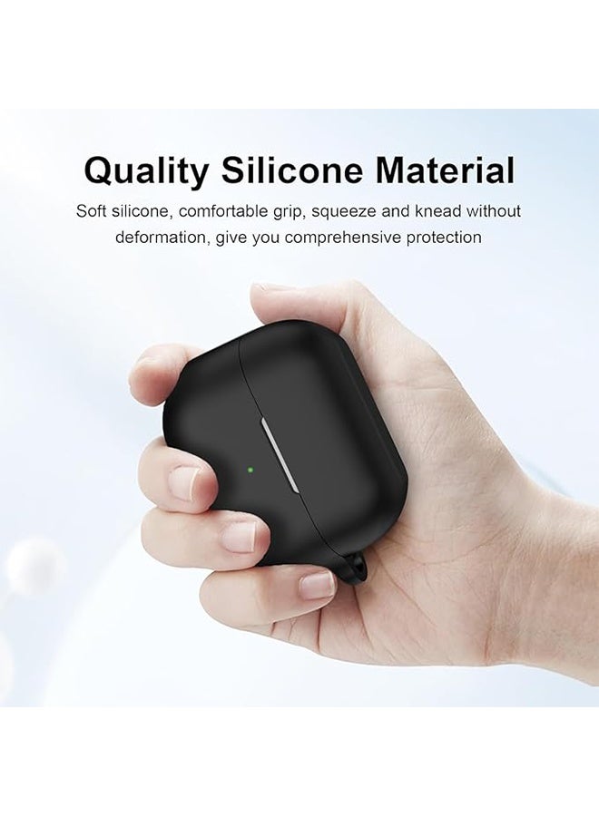 Earphone Housing and Cleaning kit, Compatible with Samsung Galaxy Buds 3 & Pro,  Soft Silicone Rugged Shockproof Case, Accurate Cut-outs - Black - Image 3