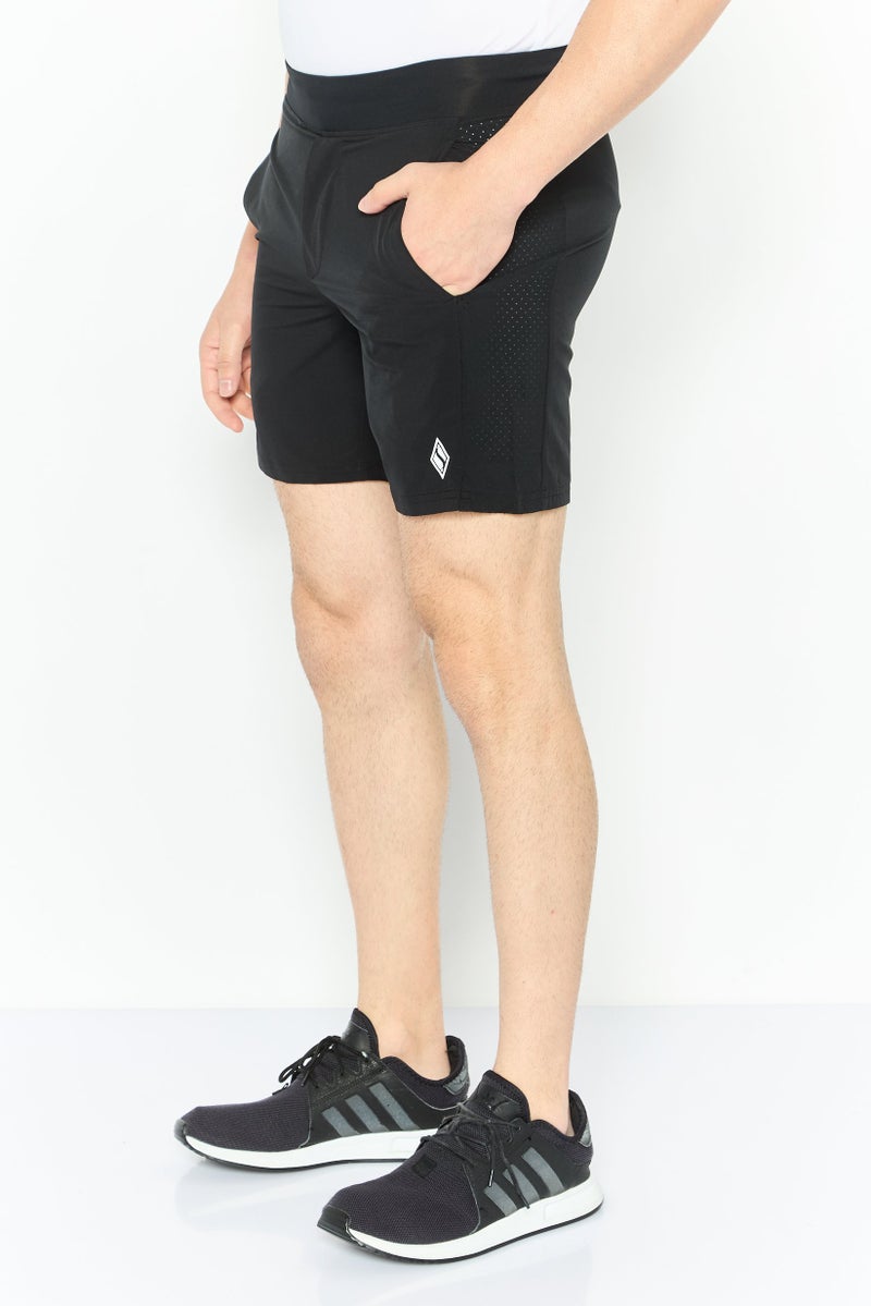 SKECHERS Men Sportswear Fit Training Shorts, Black  - Image 3