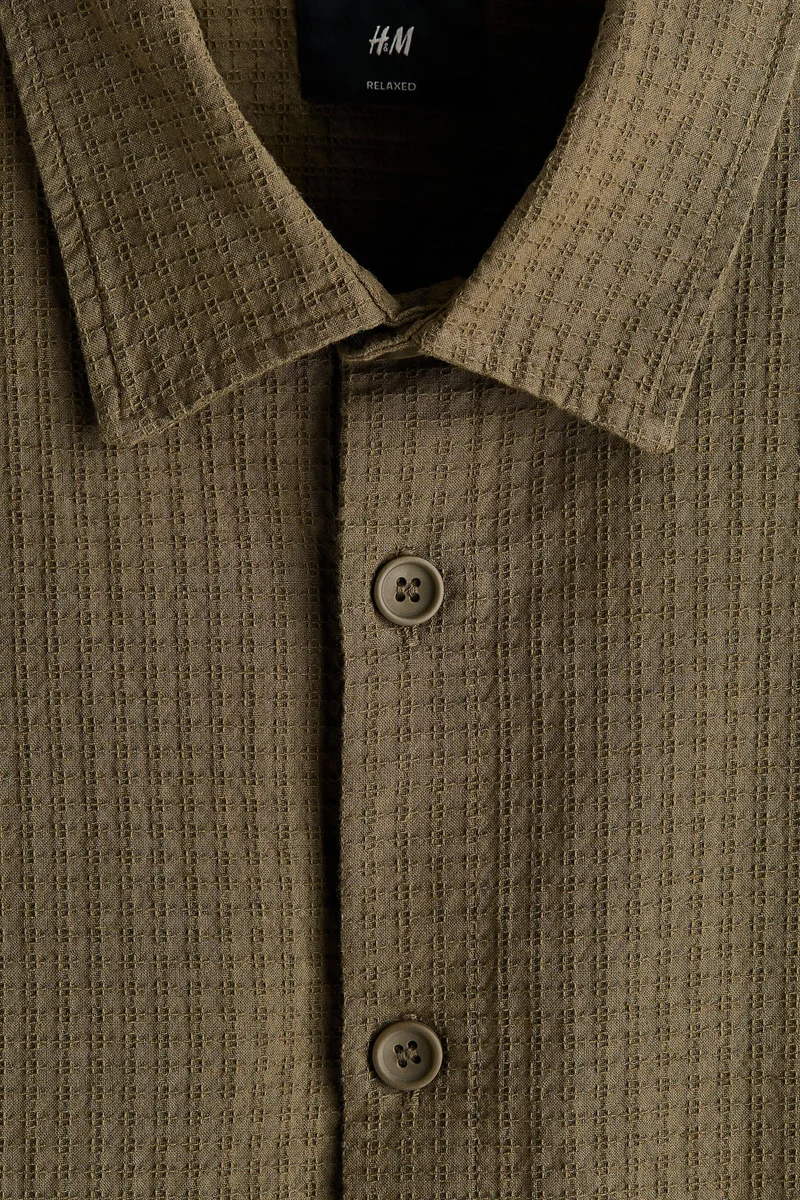 H&M Relaxed Fit Linen-blend shirt