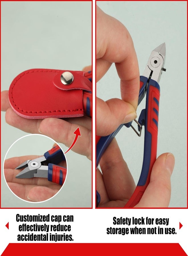 GOLD DEER Side Cutting Pliers Ultra Sharp Electronics Pliers Model Cutter Side Cutter Diagonal Wire Cutting Pliers Flush Cutters Wire Snips Clippers For Cut Electronics Wires Jewelry Diy - Image 5