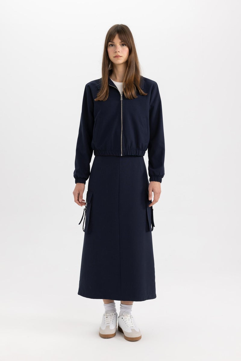 DeFacto Woman Cargo Maxi Skirt  - Image 4