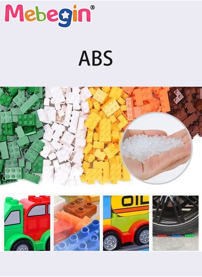 ميبيجين - مجموعة مكعبات البناء 168 قطعة مع نماذج سيارات مختلفة، ألعاب تجميع DIY، لعبة التعليم المبكر، لعبة تعليمية في مرحلة التعليم المبكر، لعبة STEM تعليمية، لعبة بناء إبداعية، ألعاب المهارات الحركية الدقيقة، ألعاب مونتيسوري ممتعة، هدية مثالية للأطفال - Image 1