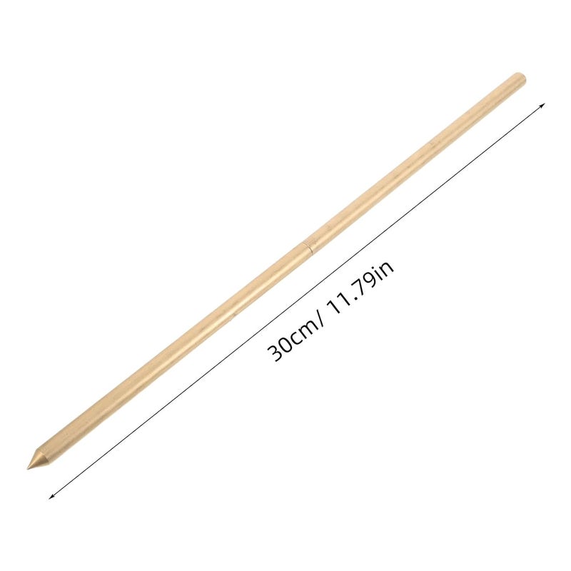 Copper Grounding Rod for Electric Fence and Antenna, 8mm X 300mm Galvanized Earth Grounding Stick for Outdoor Agricultural and Livestock Electrical Safety - Image 2