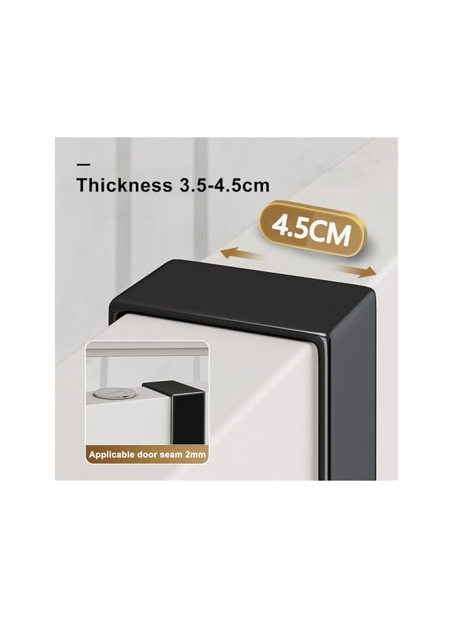 PROMASS Over The Door Hooks, Door Hanger Hooks for Hanging, Over The Door Towel Racks for Bathroom with 5 Coat Hooks, Over The Door Hanger, Coat Rack Hat Rack Over The Door Organizer (Matte Black) - Image 5