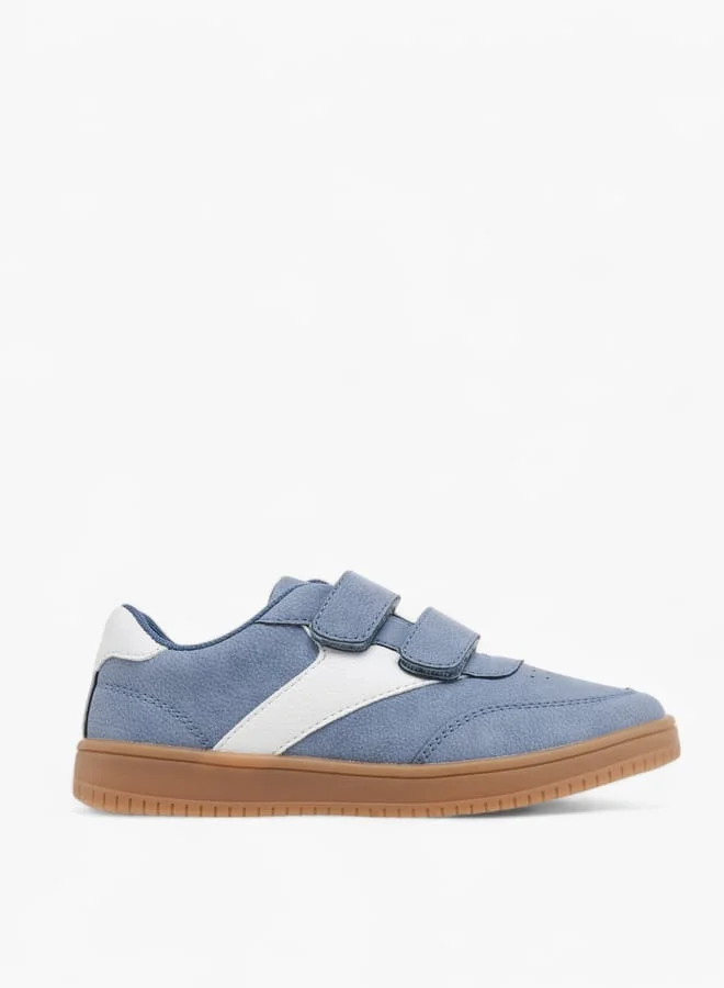 JUNIORS Boys Colourblock Sneakers With Hook And Loop Closure