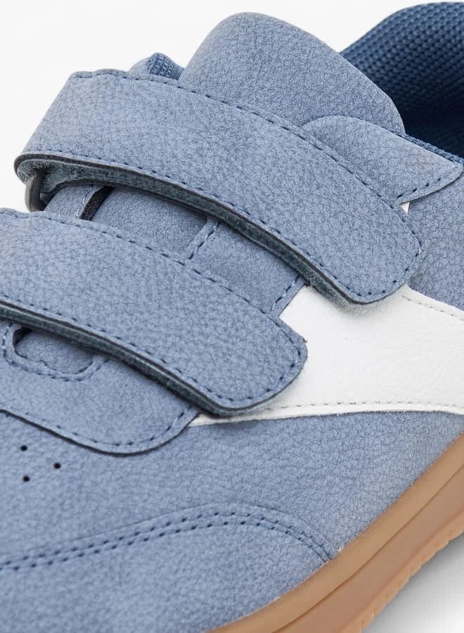 JUNIORS Boys Colourblock Sneakers With Hook And Loop Closure