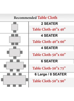 HOKIPO HOKIPO IN361-BLU Poly Jute Solid Rectangular 4 Seater Dining Table Cover Cloth 40X60 Inches, Blue,Pack of 1  - Image 3