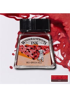 Winsor Newton India Ink 14 ml Brick Red 