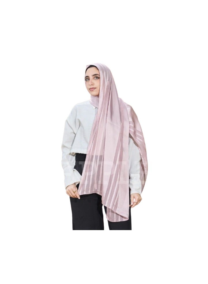 حجاب قطن 100% طويل وعريض - ألوان مميزة وأناقة تدوم | حجاب ناعم ومريح بتصميم عصري 