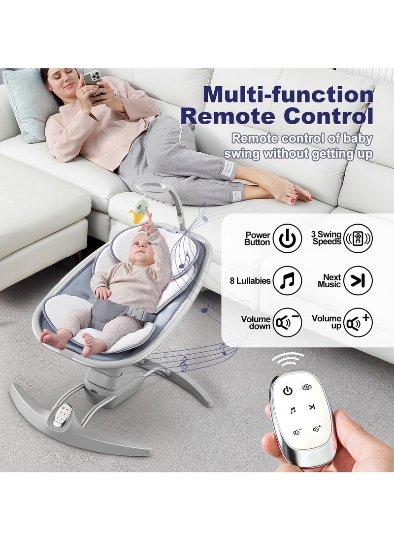 Portable Electric Remote Baby Swing and Rocking Chair with music