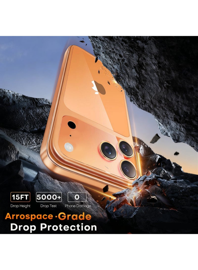 إكس ليفيل واقي شاشة خلفي 5 في 1 لهاتف آيفون 17 برو ماكس، واقي شاشة خلفي، غشاء شفاف عالي الوضوح، مقاوم لبصمات الأصابع، مقاوم للخدش، سهل التركيب، مقاس 6.9 بوصة (عبوة من 3 قطع + قطعتين). - Image 2