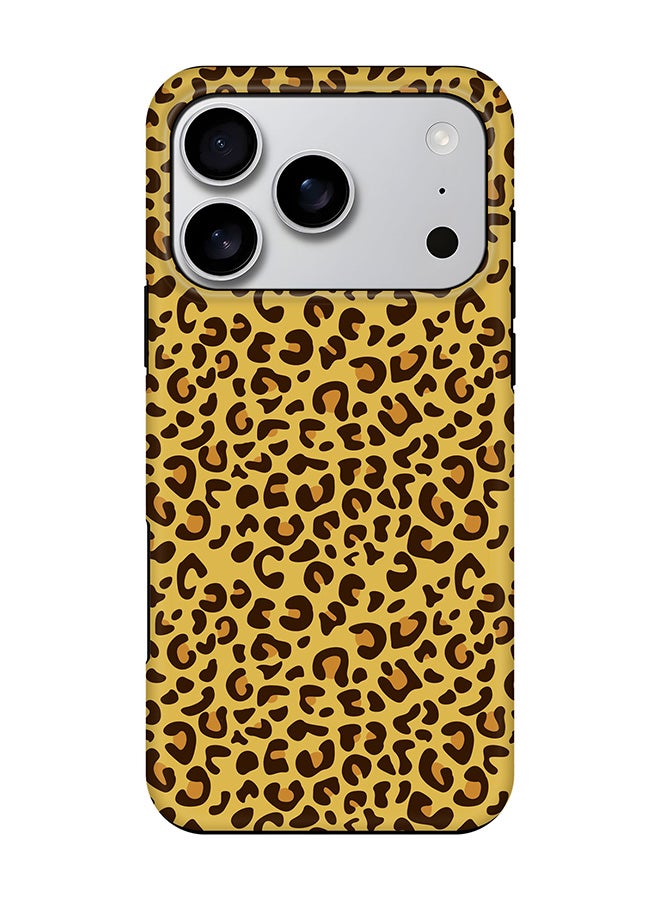 Stylizedd Tough Pro Magnetic Case for iPhone 17 Pro, Dual Layer hybrid PC + TPU Mobile Cover Matte - Leopard Skin Print