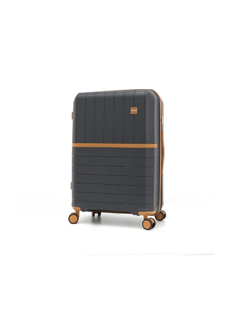 تيتان TITAN Double Spinner Luggage with Digital Lock for All Tastes L 28-M 24-S 20 Grey