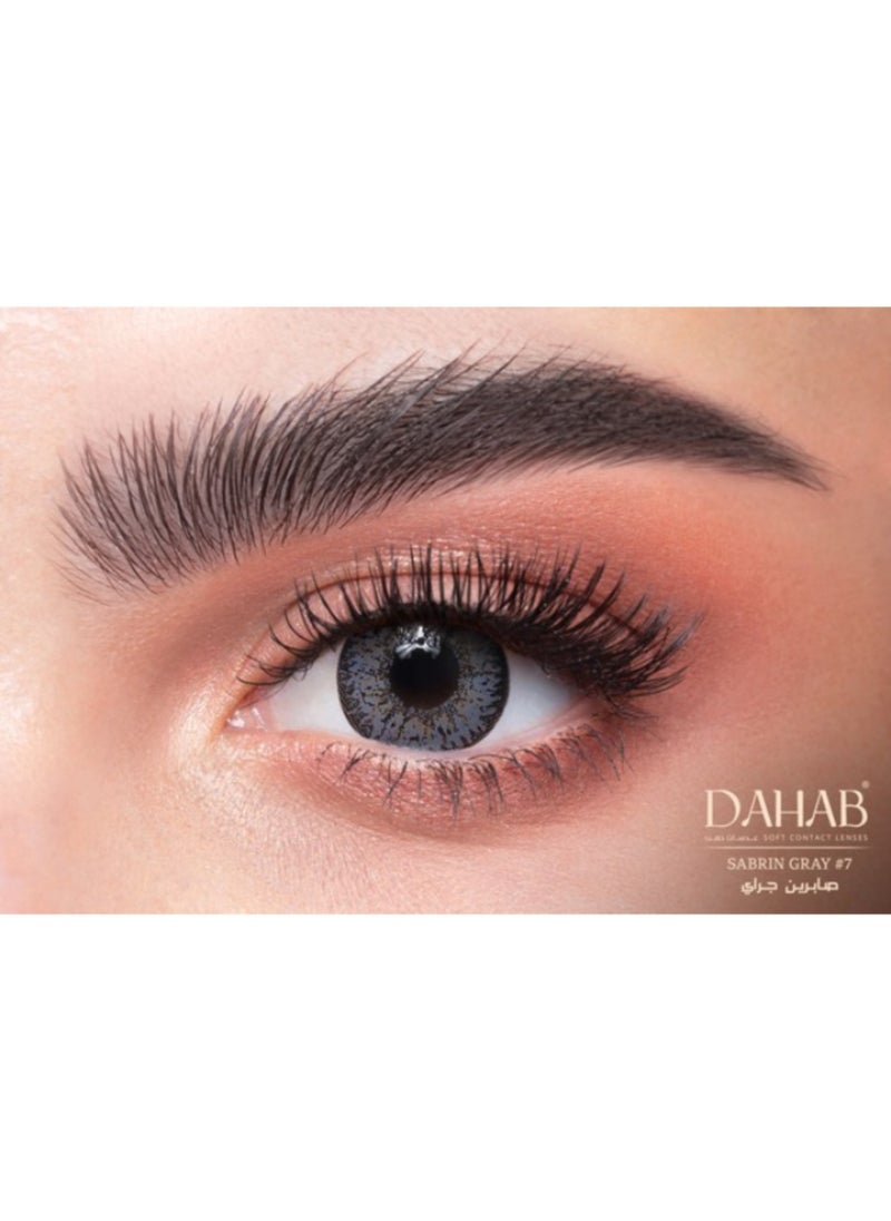 Dahab One Day Sabrin Gray Pack Of 10 Daily Disposable Colored Contact Lenses Unisex Cosmetic Contact Lenses  - Image 1