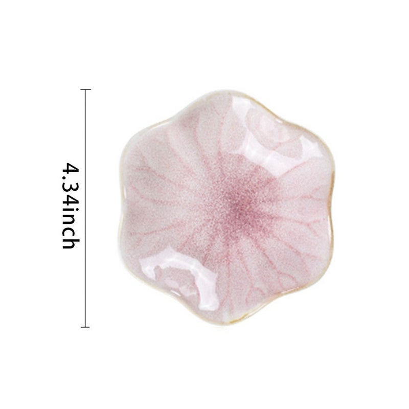 Nordic Ceramic Lotus Jewelry TrayJewelry dish-leaf powder Jewelry dish-leaf powder 