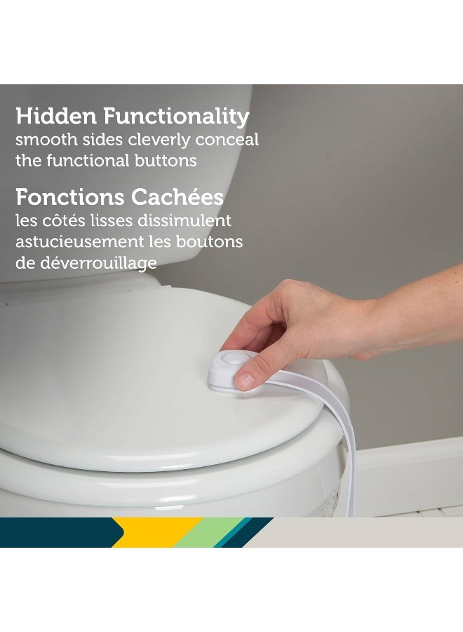 Safety 1st OutSmart Toilet Lock, White, 1 Count (Pack of 1) - Image 4