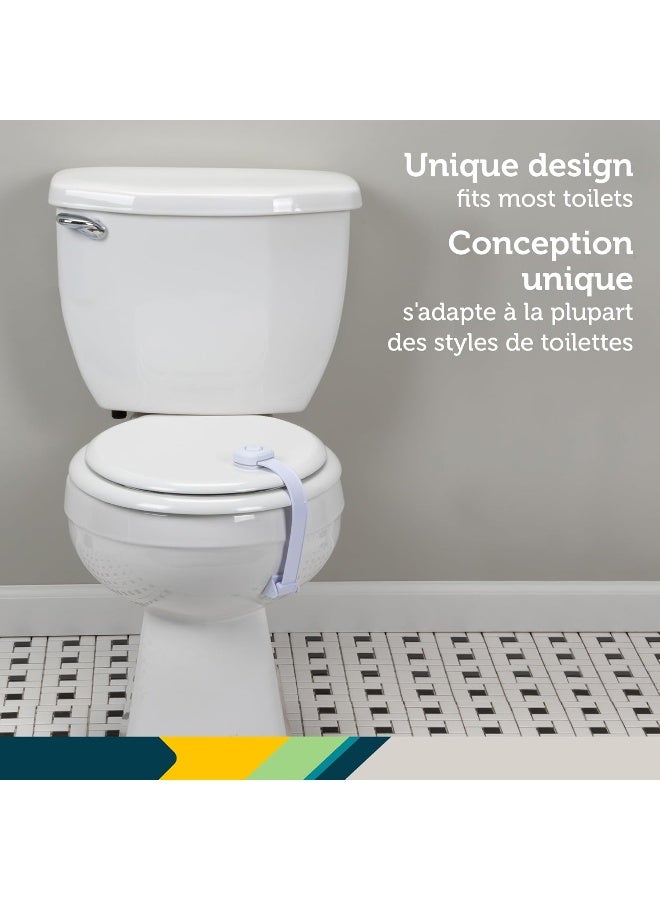 Safety 1st OutSmart Toilet Lock, White, 1 Count (Pack of 1) - Image 5