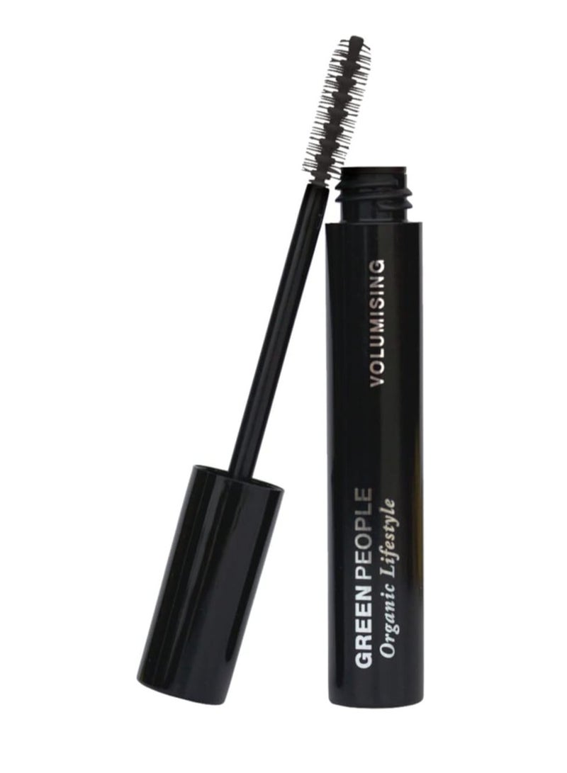 Green Apple Natural Black Mascara for Sensitive Eyes Green People Volumising Mascara Black 7ml Mineral Pigments for Long Lasting Colour Pregnancy Safe Gluten Free and Cruelty Free - Image 1