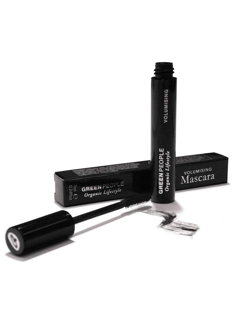 Green Apple Natural Black Mascara for Sensitive Eyes Green People Volumising Mascara Black 7ml Mineral Pigments for Long Lasting Colour Pregnancy Safe Gluten Free and Cruelty Free - Image 2