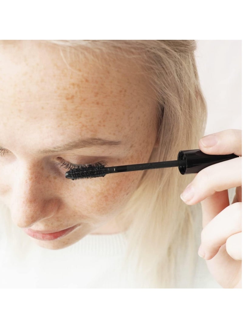 Green Apple Natural Black Mascara for Sensitive Eyes Green People Volumising Mascara Black 7ml Mineral Pigments for Long Lasting Colour Pregnancy Safe Gluten Free and Cruelty Free - Image 3