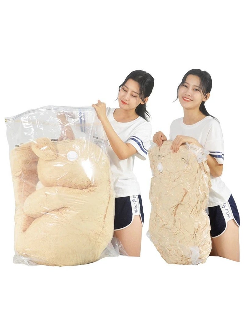 MOCOM Super Saver Vacuum Storage Bags 9-Pack for Comforters, Blankets, Clothes, Pillows, Travel Space Saver Seal Bag Hand Pump Included - 9 Pack - Image 5