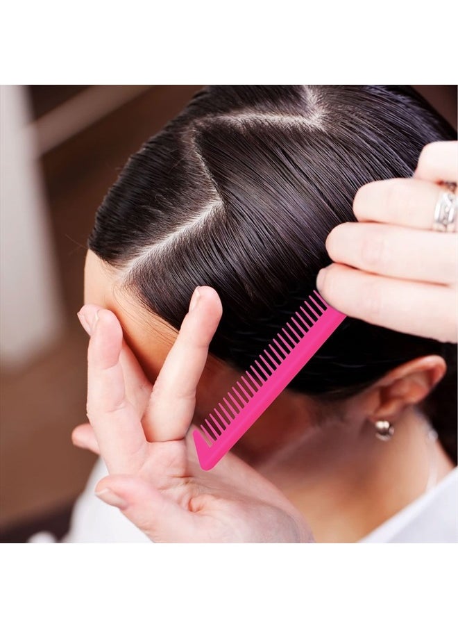 Patelai - 3-Piece Styling Comb Set: Fluffy Brush, Rat Tail Comb, and Triple Back Combing Comb for Women (Rose Red) - Image 1