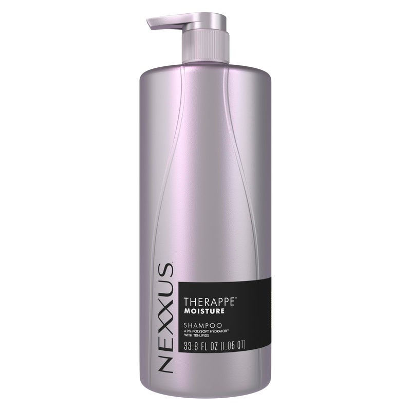 Nexxus شامبو نيكسيز ثيرابي المرطب Ultimate Moisture للشعر الجاف خالي من السيليكون، بروتين فيوجن المرطب مع بروتين الإيلاستين وكافيار أخضر 33.8 أونصة - Image 1