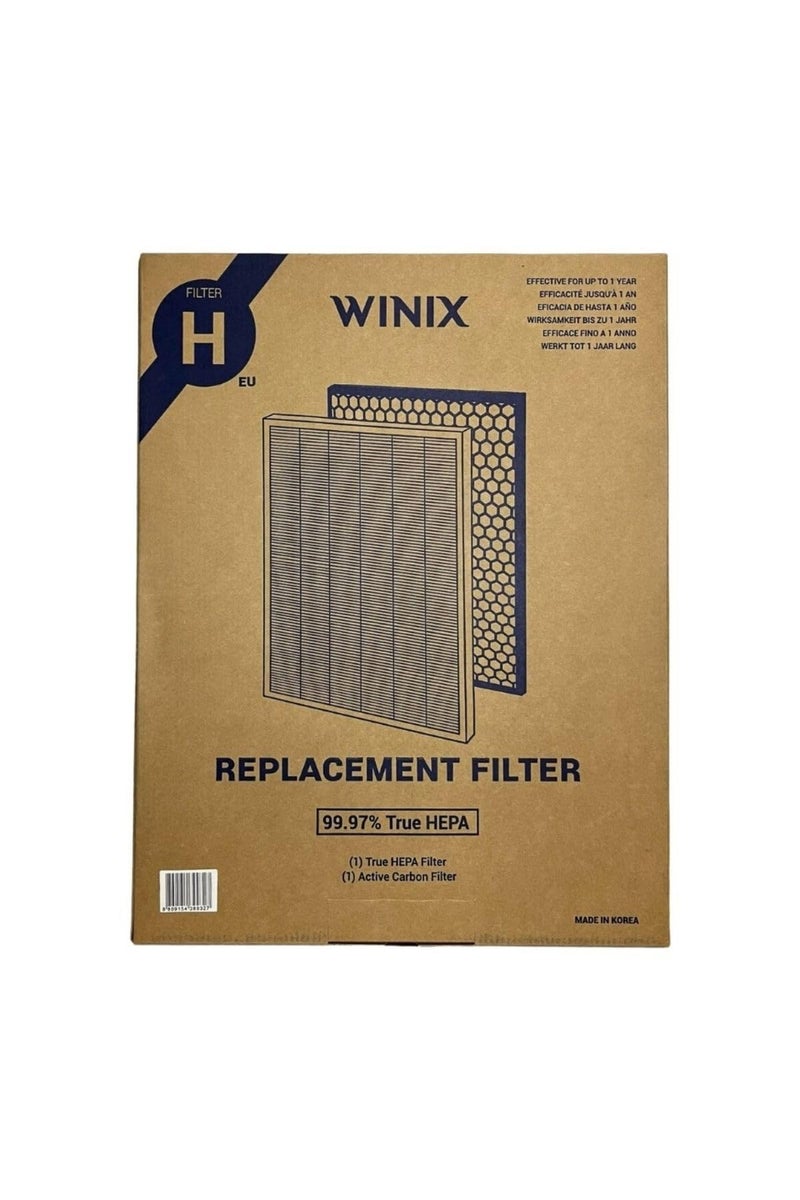 Winix Genuine Winix 116130 Replacement Filter H for 5500-2 Air Purifier , 16.25"L x 12.5"W x 1.5"Th, White - Image 1