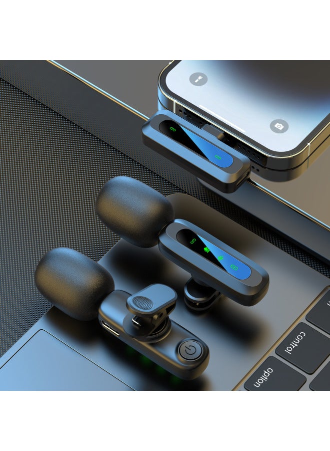 Neutral J3 Wireless Lavalier Microphone Digital Display Version Video Recording Intelligent Noise Reduction Mini Microphone - Image 2
