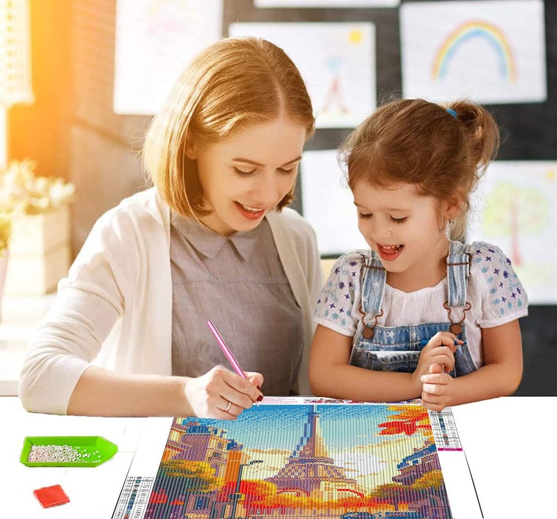 Tiwabb 6 Pack Famous Landscape Diamond Art Kits for Adults Beginners,Full Round Drill DIY Diamond Painting Kits,Paint by Diamonds Dot Gem Art Crystal Easy,Home Wall Decor 12x16Inch - Image 2
