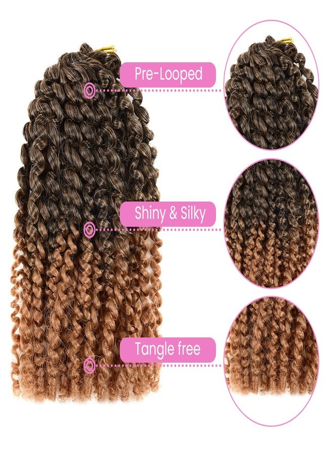 Yongyi 8 Inch Passion Twist Hair Short Marlybob Crochet Hair Marlybob Marlybob Crochet Braids Hair Crochet Hair For Black Women (8 Inch, 1B/27 9 Bundles Marlybob) - Image 4