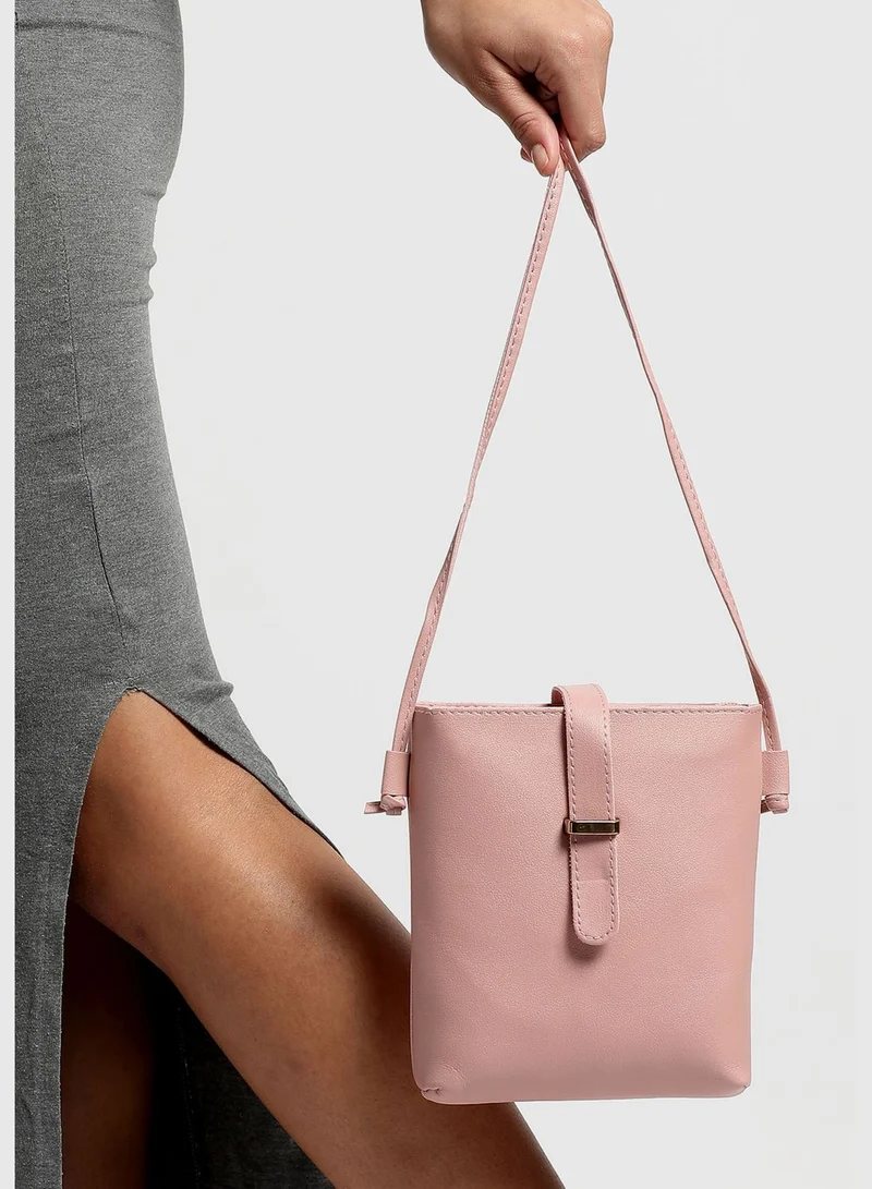 Haute Sauce Solid Casual Oversized Sling Bag with Push Lock For Women
