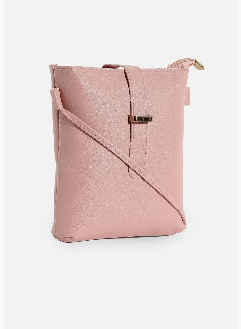 Haute Sauce Solid Casual Oversized Sling Bag with Push Lock For Women