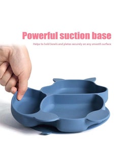Captaintech Silicone Baby Feeding Set, 8 Piece Baby Led Weaning Supplies, Baby Toddler Bib Cup Divided Plate and Bowl Self Feeding Spoons Dish Set, Baby Eating Utensils, Toddler Feeding Supplies  - Image 3