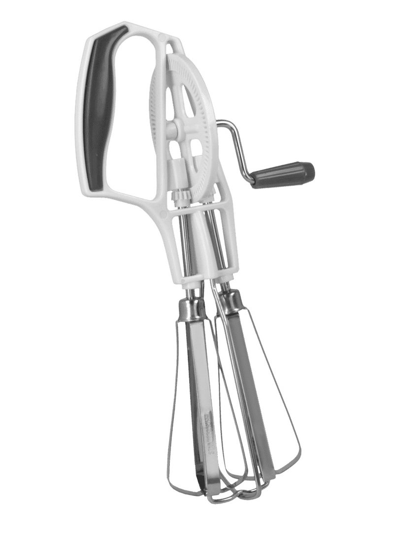 Metaltex خلاط ميكانيكي معدني من ميتالتكس - أسلاك فولاذية مقاومة للصدأ مع مقبض بلاستيكي ABS - خفاقة يدوية للخبز والطهي - Image 2