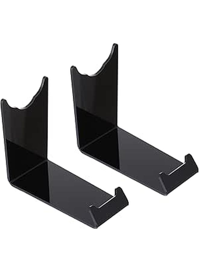 DOITOOL Black Acrylic Electric Razor Display Stand 2pcs Shaver Holder Storage Rack - Image 1