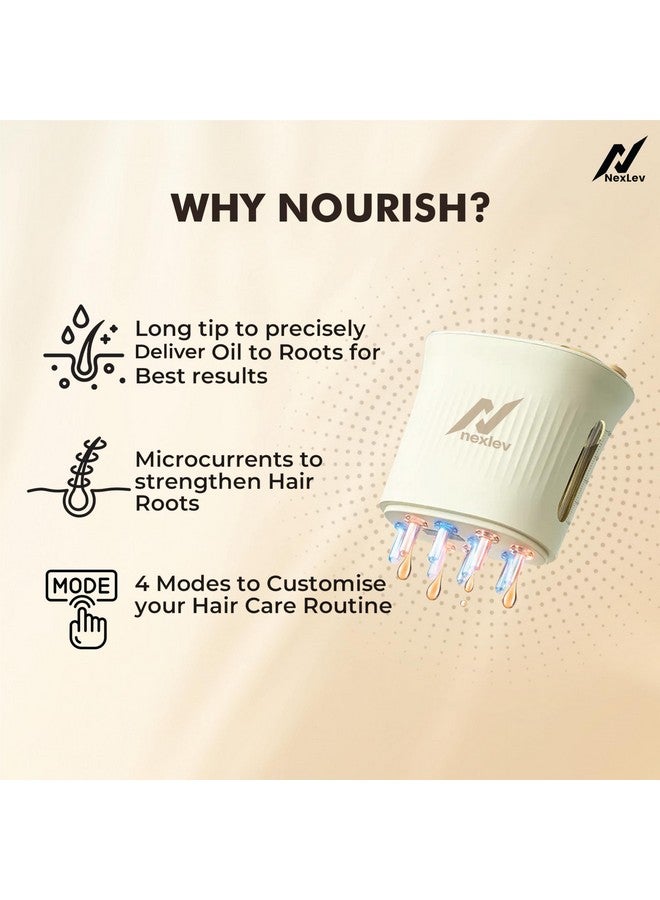 NexLev LED Therapy Oil Applicator | Reduce Dandruff | Improve Hair Growth | EMS for Scalp Improvement | Red & Blue Light | High Frequency Massage for Better Absorption | 10 ML | Waterproof | EA-01 - Image 3