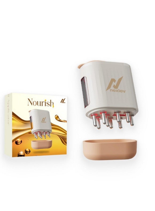 NexLev LED Therapy Oil Applicator | Reduce Dandruff | Improve Hair Growth | EMS for Scalp Improvement | Red & Blue Light | High Frequency Massage for Better Absorption | 10 ML | Waterproof | EA-01 - Image 1