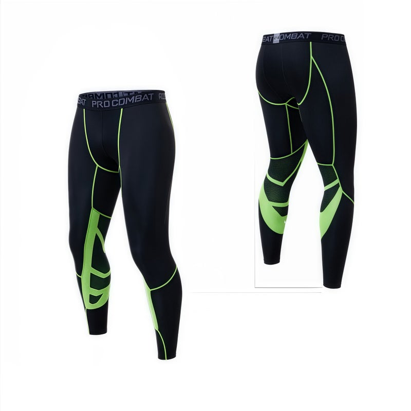 Men'S Sports Tights Quick-Dry Mesh Gray Fitness Pants Running Workout Basketball Compression Leggings Long Pants Leg-Lengthening - Image 5