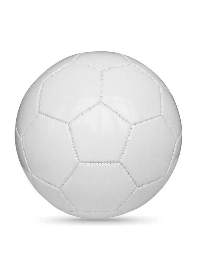Beauenty World Cup Children's No. 5 Football Campus Primary and Secondary School Football Machine Sewn No. 5 PVC Seamless Competition Training Football (White) 