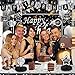 Halema Black and Silver Birthday Decorations BIack Birthday Decoretions for Men Women Boys Girls with Black Happy Birthday Banner Tablecloth Backdrop Balloons Arch Garland Kit Decorations Party Supplies - Image 4