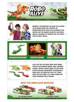 ROBO ALIVE ZURU ROBO ALIVE Robotic Pet Slithering SNAKE for Ages 3+ (Green)  - Image 4