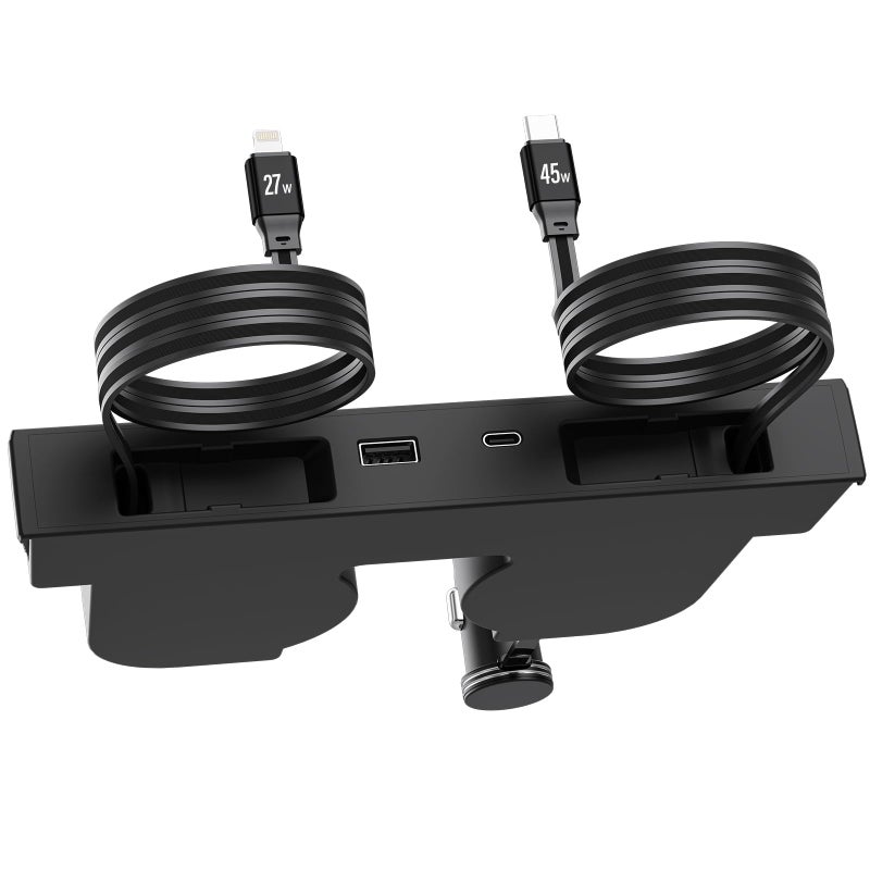 Lansan USB HUB for Tesla New Model Y Juniper Model 3 HighlandHidden Docking Station DesignTesla Model 3 2024 2025 2026New Model Y Juniper Accessories for Phone Charger Fast Charging Cables - Image 2