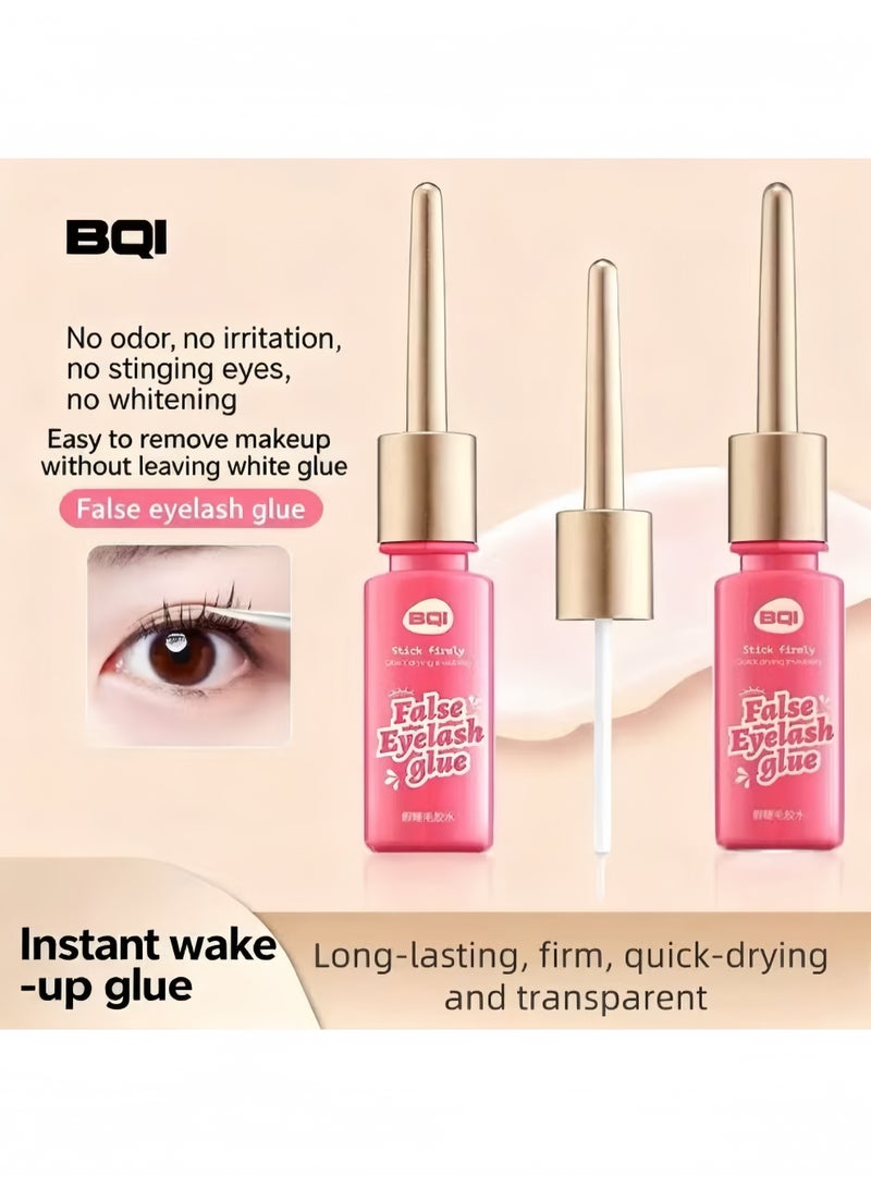 BQI Must-Have for Beginners | Quick-Dry Invisible False Eyelash Glue: Long-Lasting Hold, Waterproof & Sweat-Proof Without Residue, Gentle & Odor-Free, Effortlessly Creates Barbie Big Eyes - Image 4