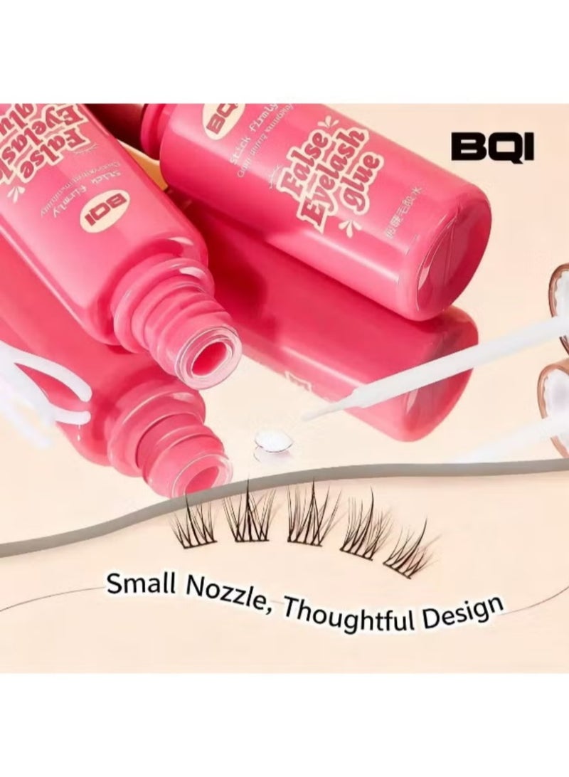 BQI Must-Have for Beginners | Quick-Dry Invisible False Eyelash Glue: Long-Lasting Hold, Waterproof & Sweat-Proof Without Residue, Gentle & Odor-Free, Effortlessly Creates Barbie Big Eyes - Image 5