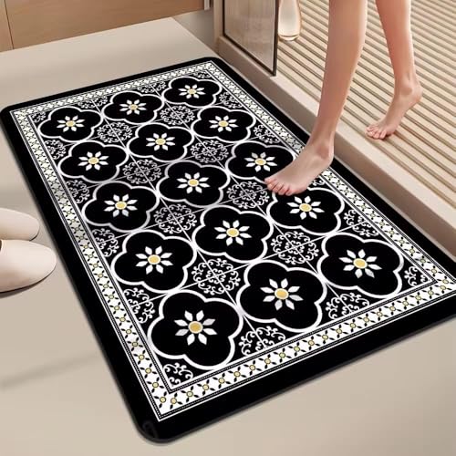 SKVM Water Absorbent mat for Bathroom Kitchen Floor Door Entrance Anti Slip Floor Foot Anti Skid Bathroom Shower mat (Design 17) - Image 1