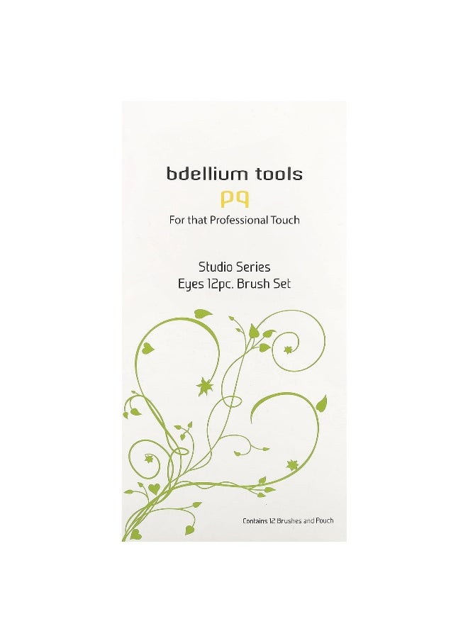 Bdellium Tools - Bdellium Tools, Studio Series, Eyes Brush Set and Pouch, 12 Pc Set - Image 1