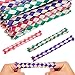 Syhood 24 Pcs Chinese Finger Traps Bamboo Finger Traps for Kids and Adults Pet Bird Chew Bird Foraging Chopper Toy Fun Birthday Party Favors Goodie Bag Stuffers Fillers in Assorted Colors - Image 3